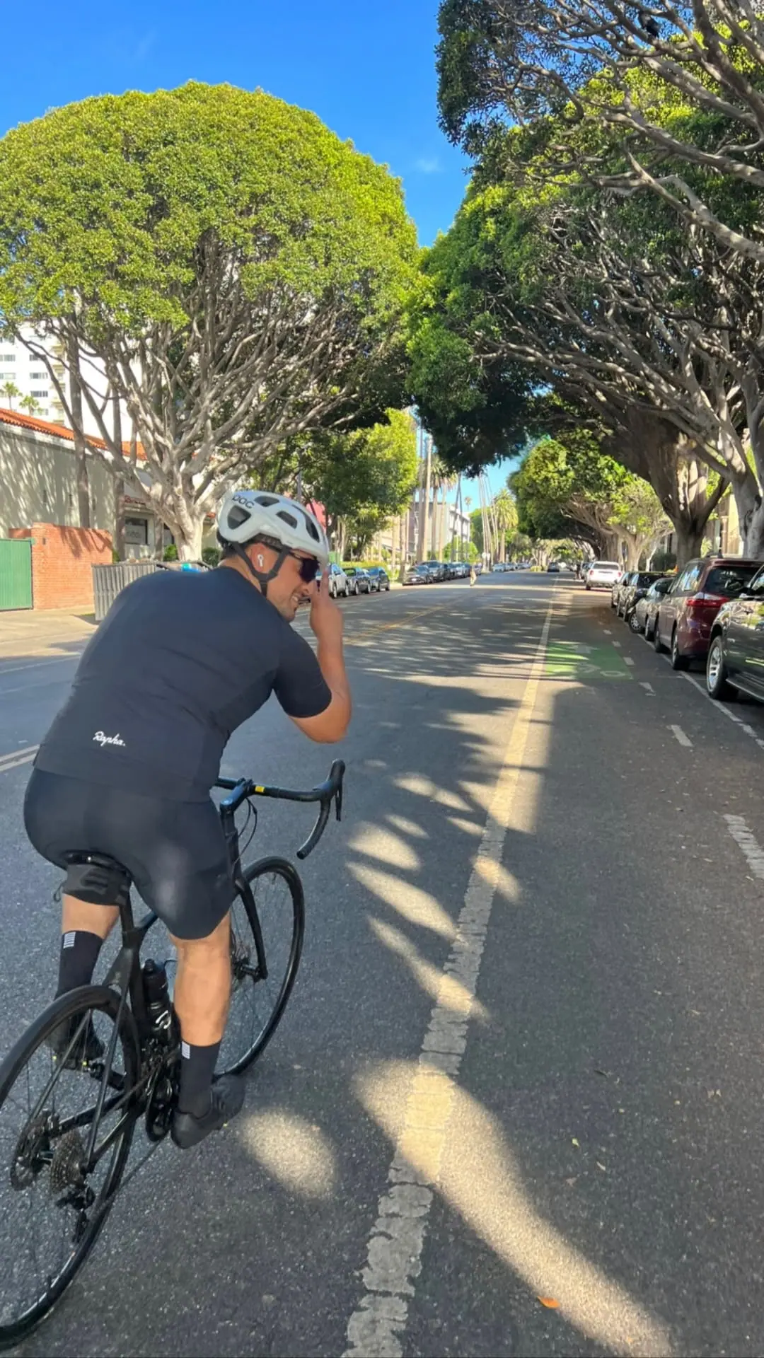 Yair Joseph road biking in Los Angeles
