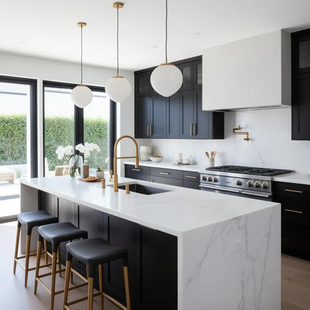 Full home remodel with a refined open living space